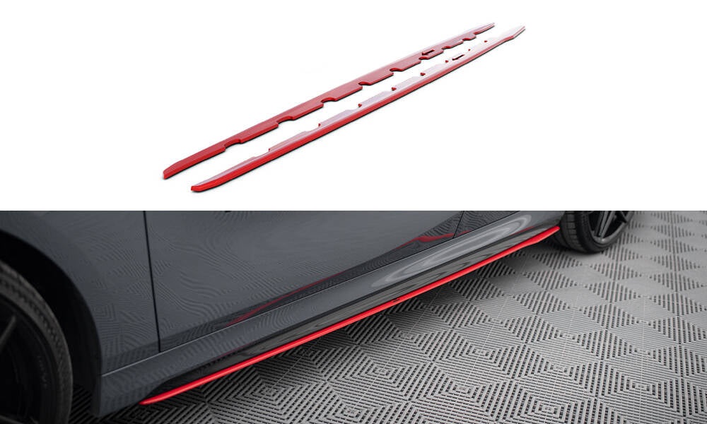 Side skirts diffusers v.2 for bmw 1 f40 m-pack/ m135i