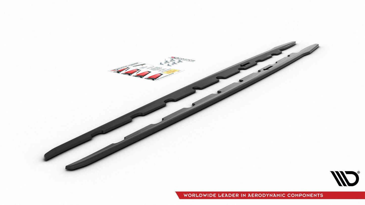 Side skirts diffusers v.2 for bmw 1 m-pack /  m135i / 128ti