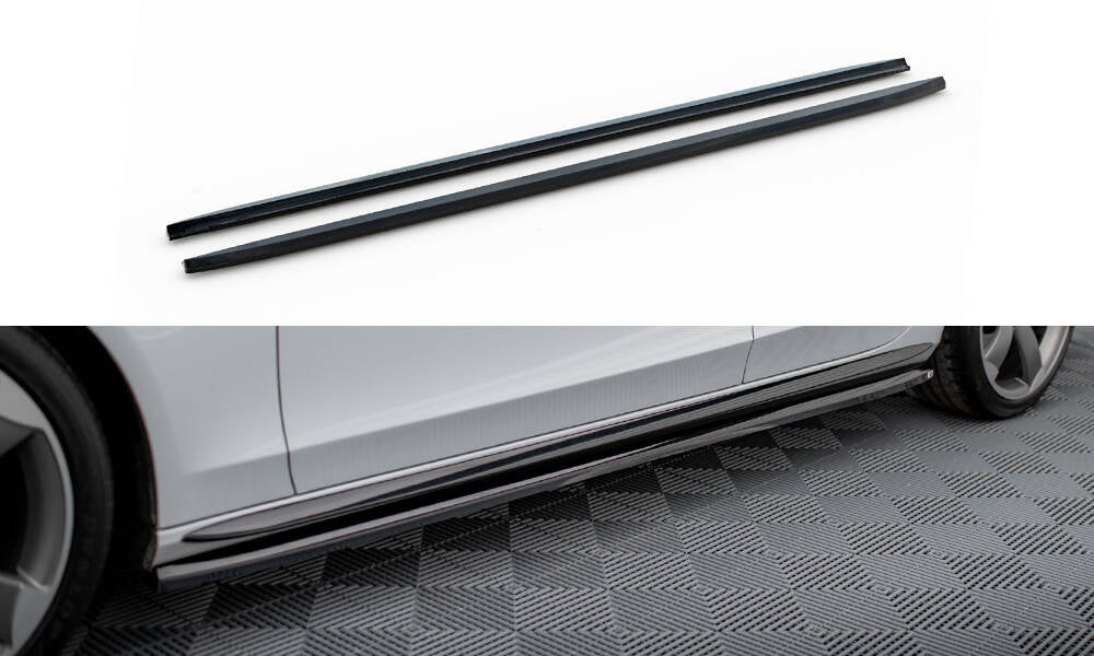 Side Skirts Diffusers v.3 Audi A4 / A4 S-line / S4 B8