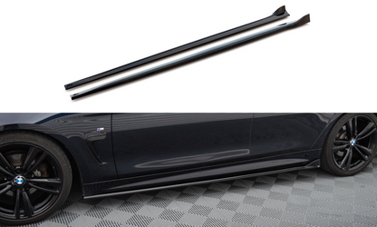Side skirts diffusers v.3 bmw 4 coupe / gran coupe / cabrio m-pack f32 / f36 / f33