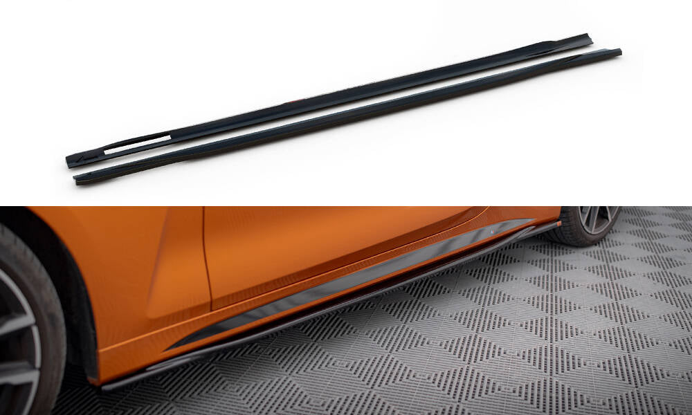 Side skirts diffusers v.3 bmw 4 m-pack / m440i g22 / g23 / g22 facelift / g23 facelift