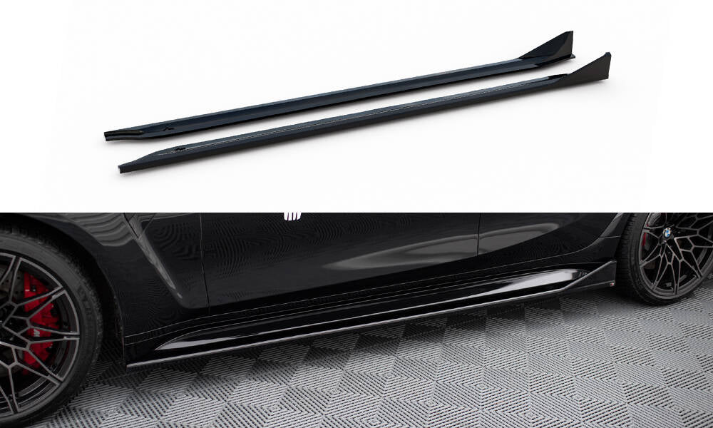 Side skirts diffusers v.3 csl look bmw m3 sedan / touring g80 / g81