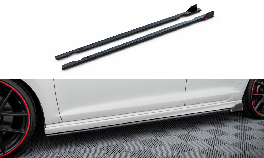 Sivuhameet hajottimet V.3 + läpät Volkswagen Golf R / R-Line MK7