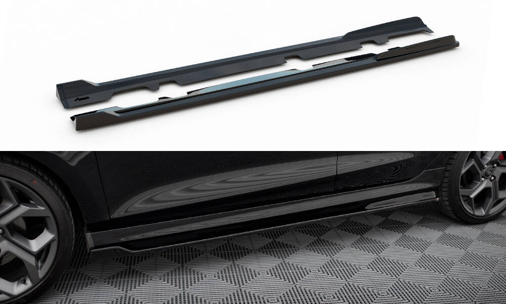 Side Skirts Diffusers v.3 Ford Fiesta MK8 ST / ST-LINE