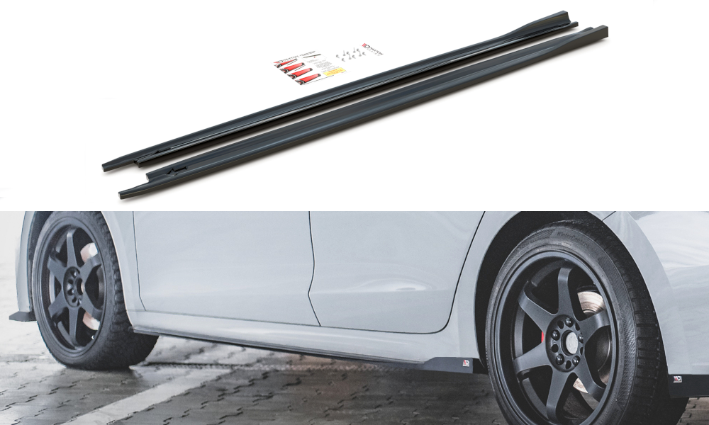 Side skirts diffusers v.3 skoda octavia rs mk4