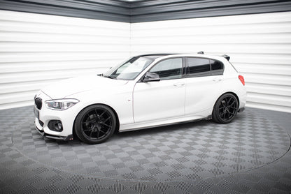 Side skirts diffusers v.4 + flaps bmw 1 m-pack / m140i f20 facelift