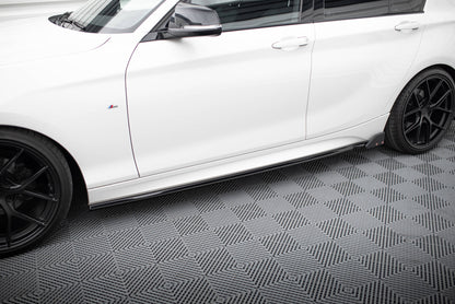 Side skirts diffusers v.4 + flaps bmw 1 m-pack / m140i f20 facelift