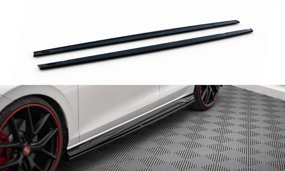 Side skirts diffusers v.4 volkswagen golf gti / gte / gti clubsport / gtd / r-line mk8