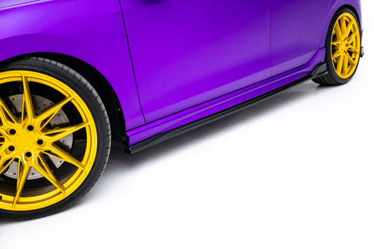 Side skirts diffusers v.4 volkswagen golf r  mk8 / mk8 facelift