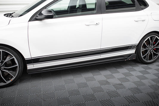 Side skirts diffusers v.5 + flaps hyundai i30 n mk3 / mk3 fl hatchback/fastback