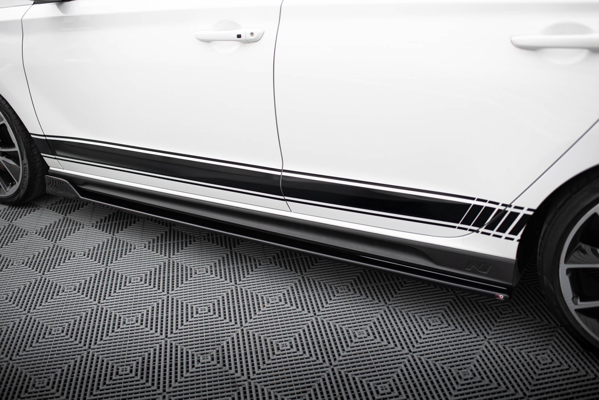 Side nederdele diffusorer v.5 Hyundai I30 N Mk3 / Mk3 FL Hatchback / Fastback