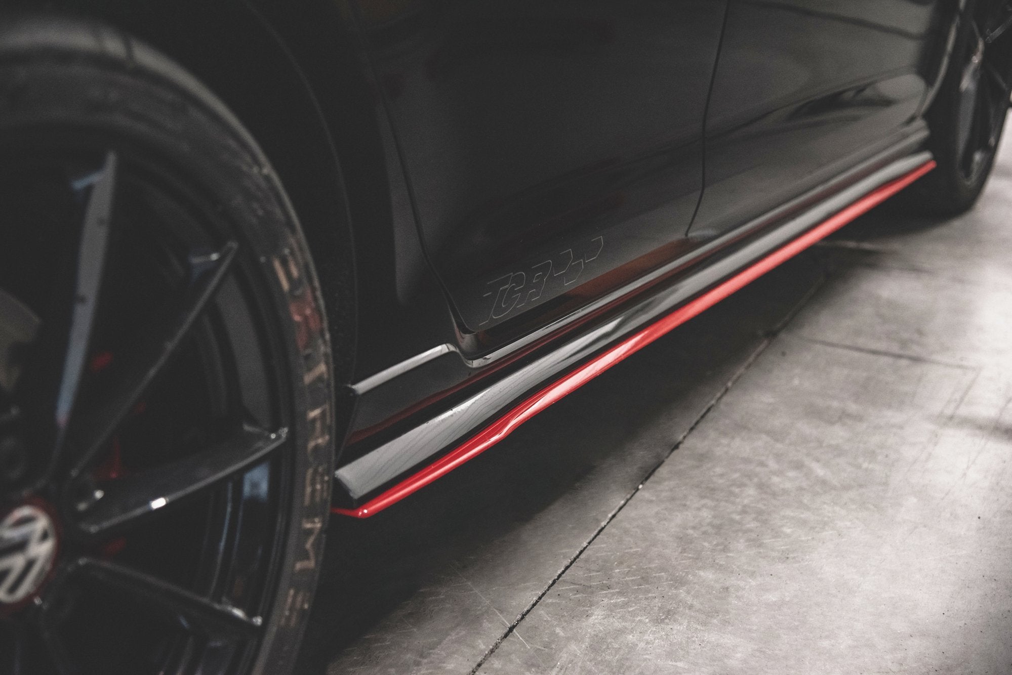Side skirts diffusers vw golf 7 gti tcr