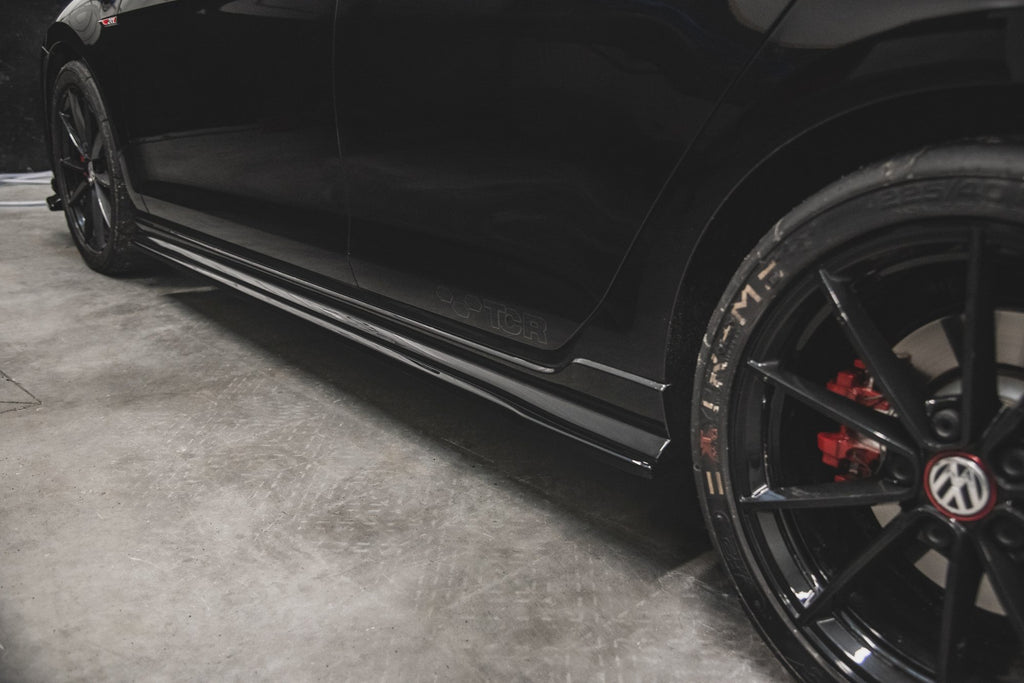 Side skirts diffusers vw golf 7 gti tcr