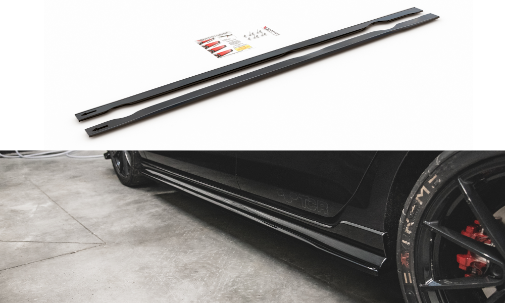 Side skirts diffusers vw golf 7 gti tcr