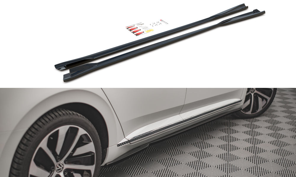 Side skirts diffusers volkswagen arteon r/ r-line facelift