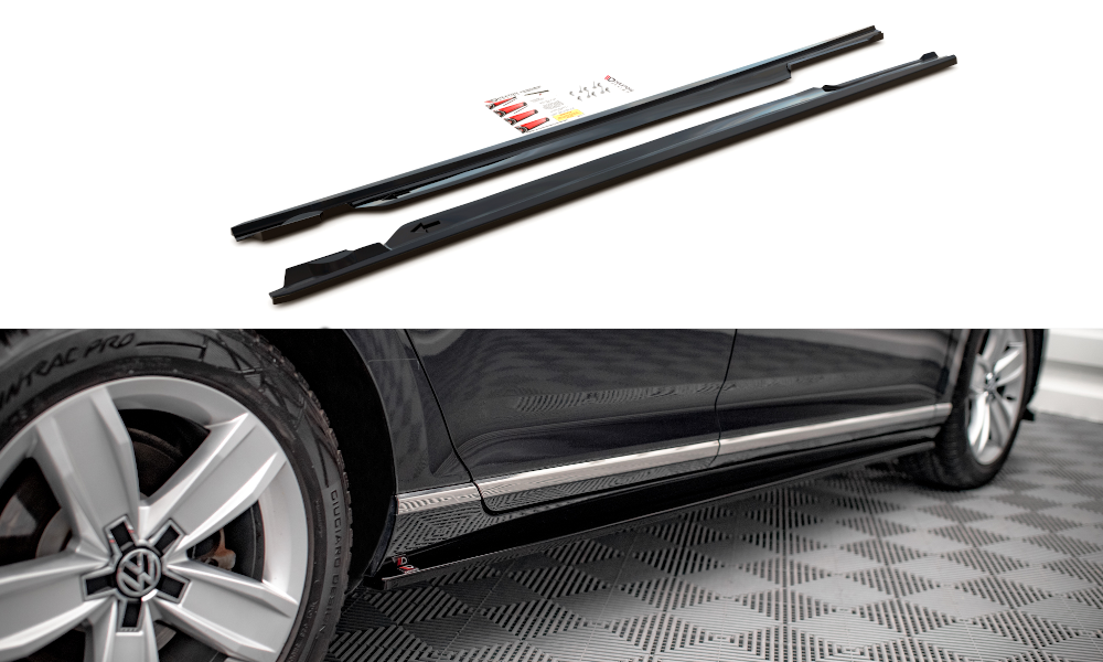 Side skirts diffusers volkswagen passat b8 facelift