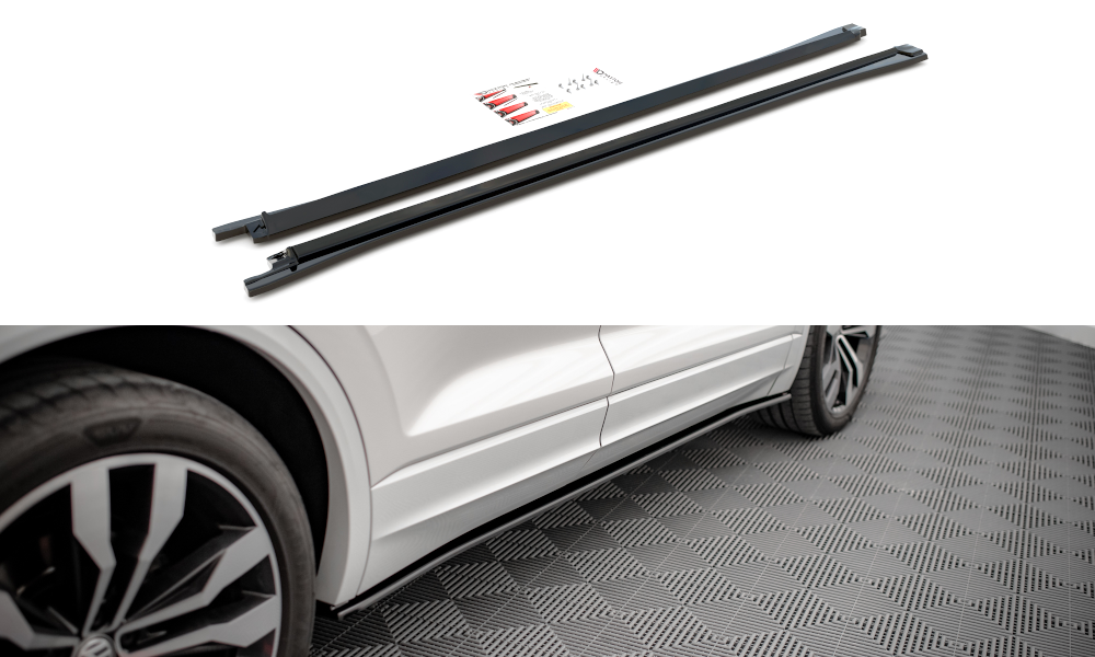 Side skirts diffusers volkswagen touareg r-line mk3