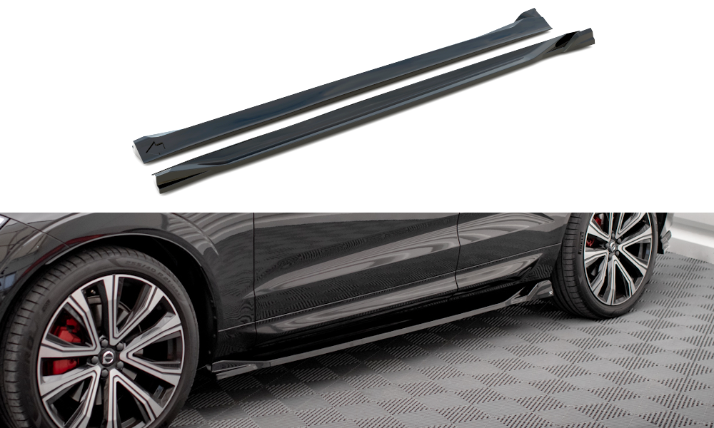 Side skirts diffusers volvo xc60 r-design mk2 facelift