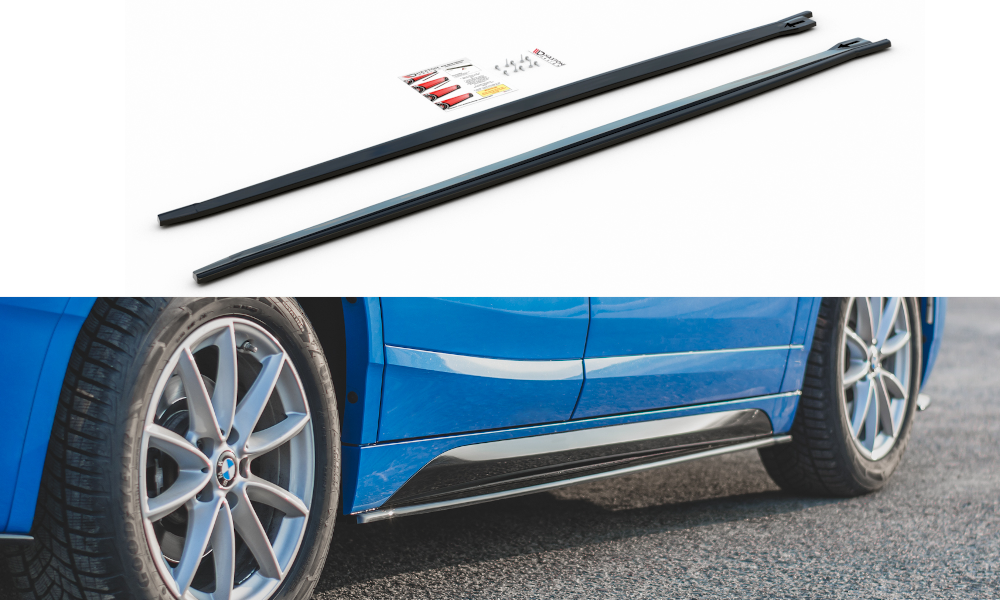 Side skirts diffusers for bmw x2 f39 m-pack