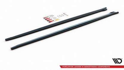 Side skirts diffusers for bmw x2 f39 m-pack