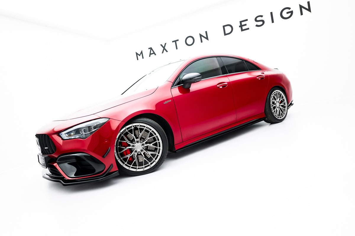 Side skirts diffusers suitable for mercedes-amg cla 45 aero c118 facelift