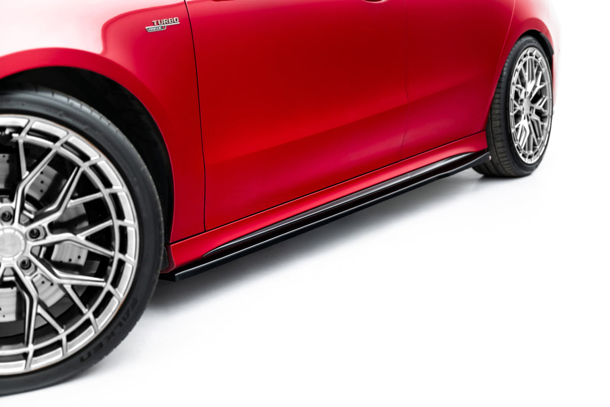 Side skirts diffusers suitable for mercedes-amg cla 45 aero c118 facelift