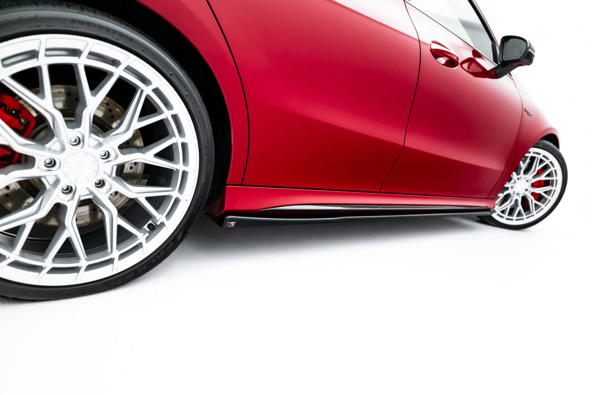 Side skirts diffusers suitable for mercedes-amg cla 45 aero c118 facelift