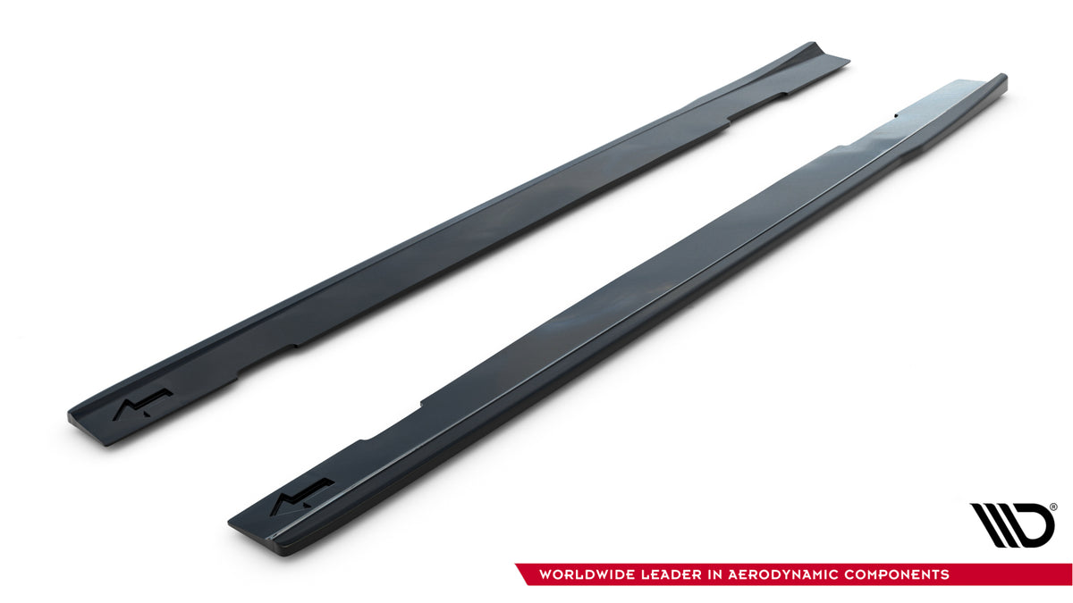 Side skirts diffusers suitable for mercedes-amg cla 45 aero c118 facelift
