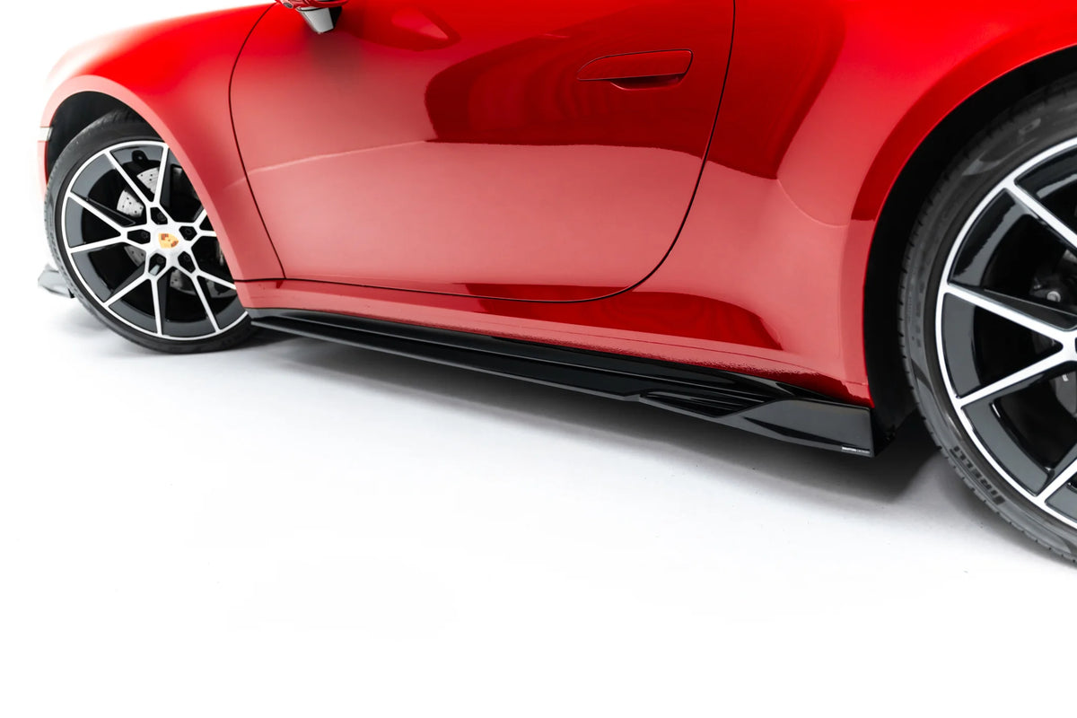 Side skirts diffusers suitable for porsche 911 carrera aero / carrera gts sportdesign 992 facelift