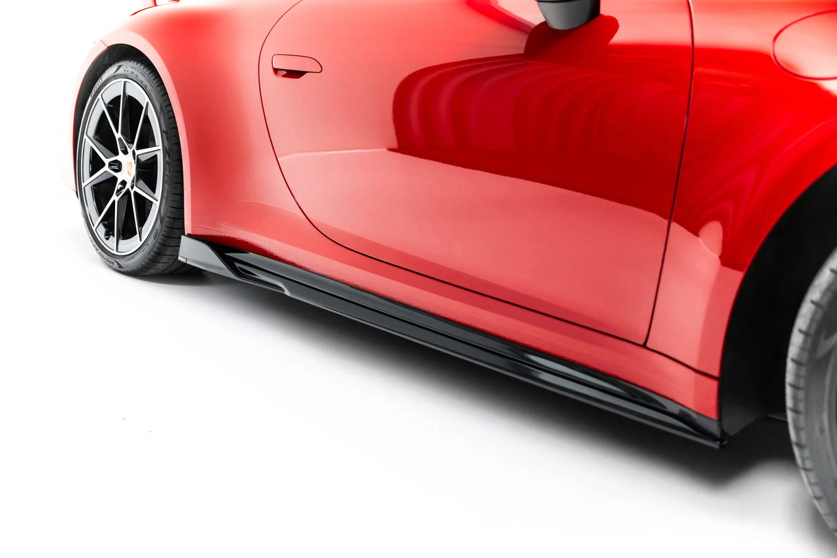 Side skirts diffusers suitable for porsche 911 carrera aero / carrera gts sportdesign 992 facelift
