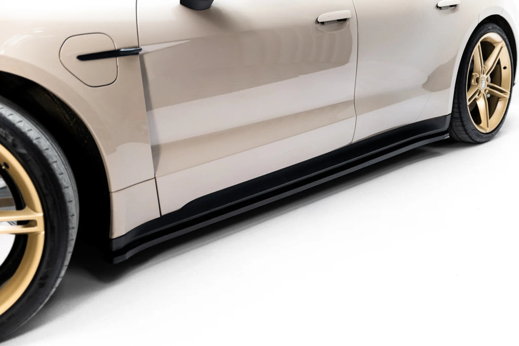 Side skirts diffusers suitable for porsche taycan / taycan 4 / taycan 4s / taycan gts mk1