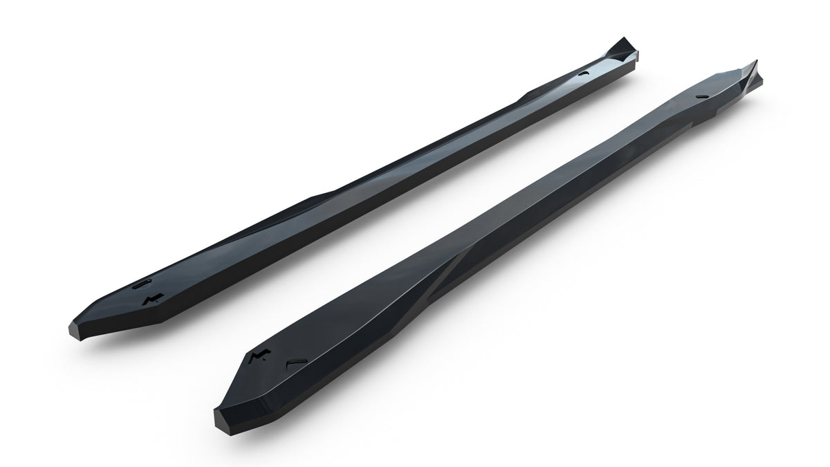 Side skirts diffusers suitable for volkswagen t-roc r-line mk2