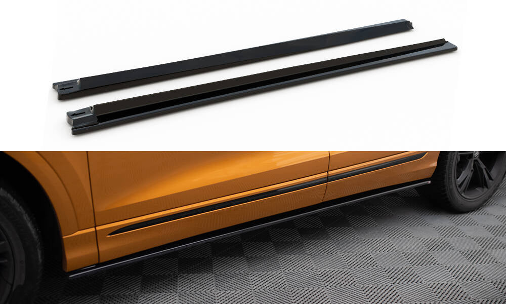 Side skirts diffusers  v.1 audi q8 / q8 s-line / sq8 mk1 / mk1 facelift
