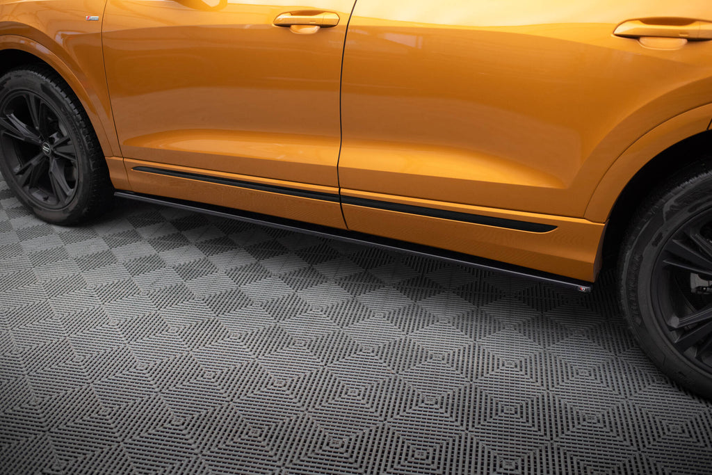 Side skirts diffusers  v.1 audi q8 / q8 s-line / sq8 mk1 / mk1 facelift