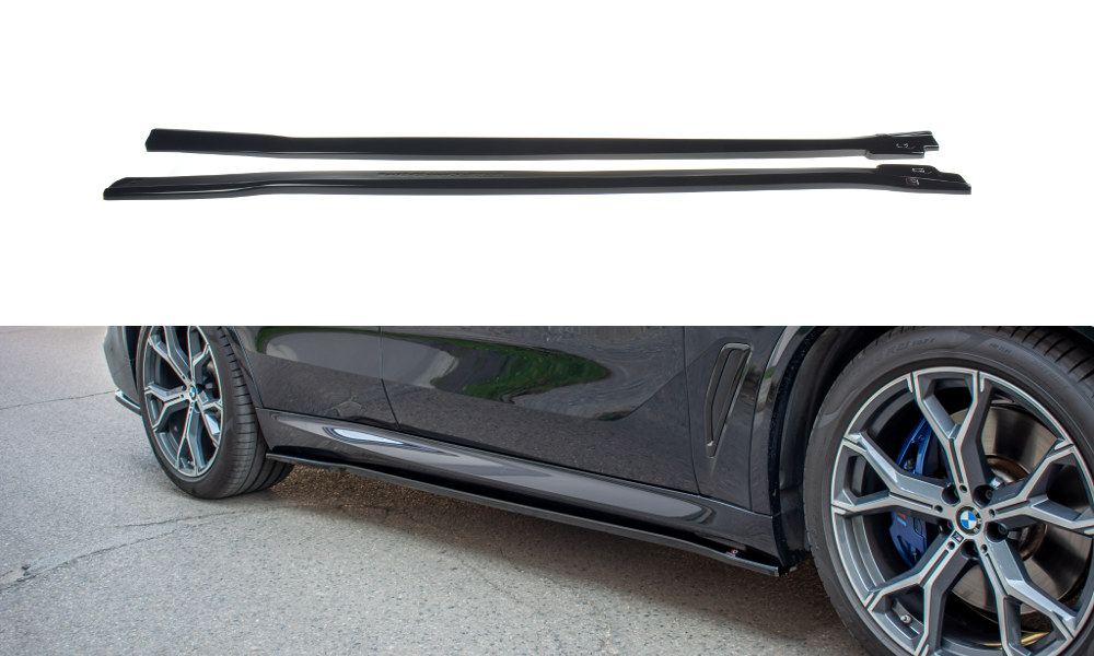Side skirts diffusers for bmw x5 g05 m-pack