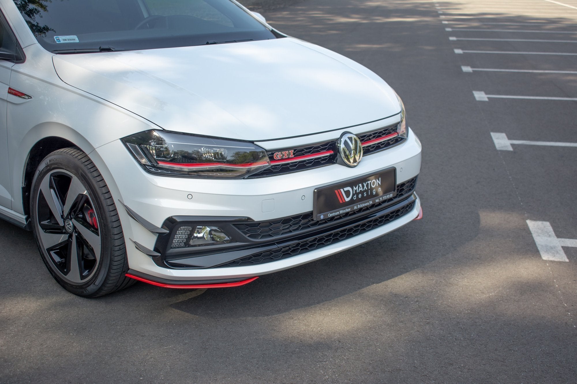 Splittery przednie boczne volkswagen polo gti / r-line mk6