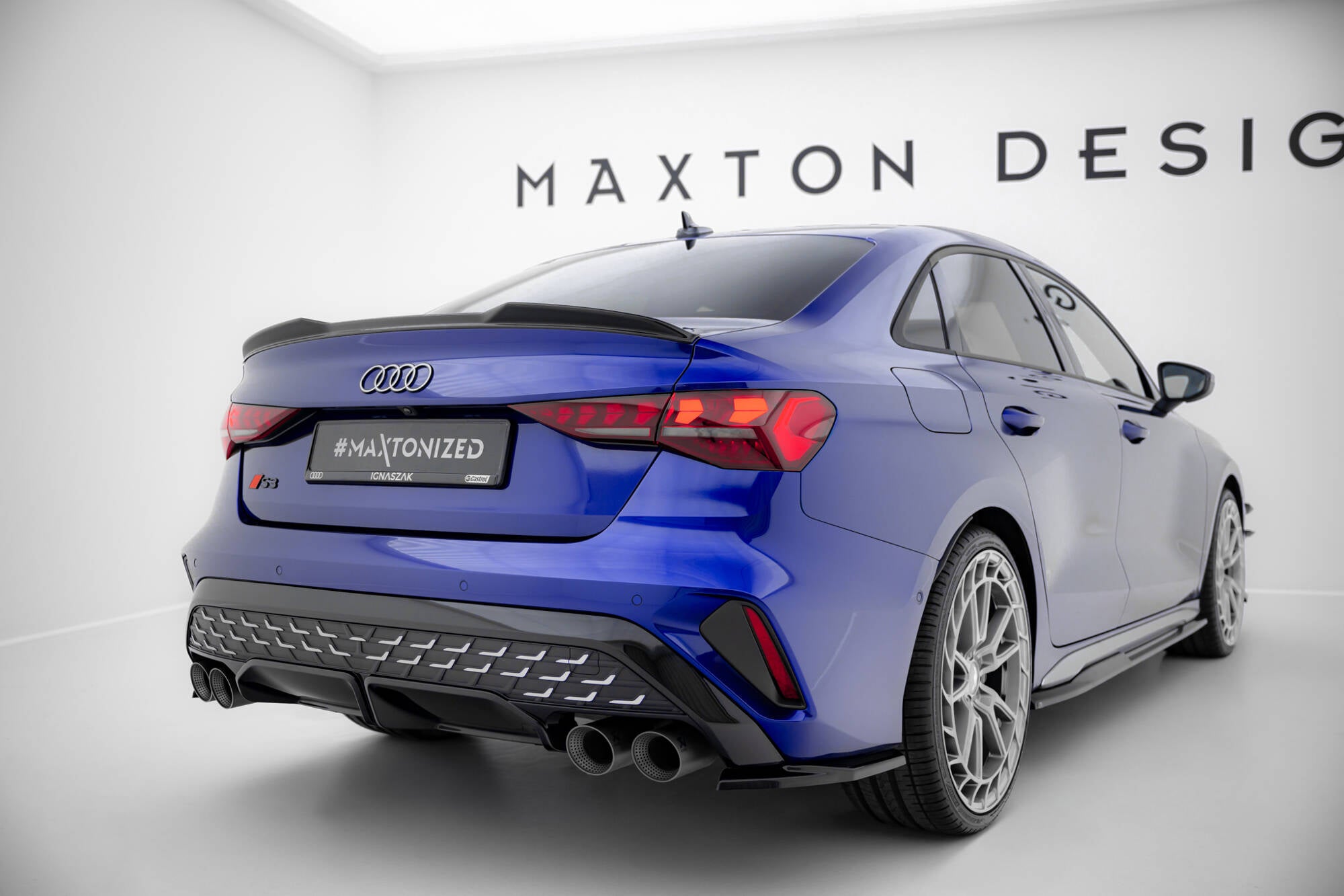 Spoiler Cap 3D Audi A3 S-Line sedan / S3 siden 8y ansigtsløftning