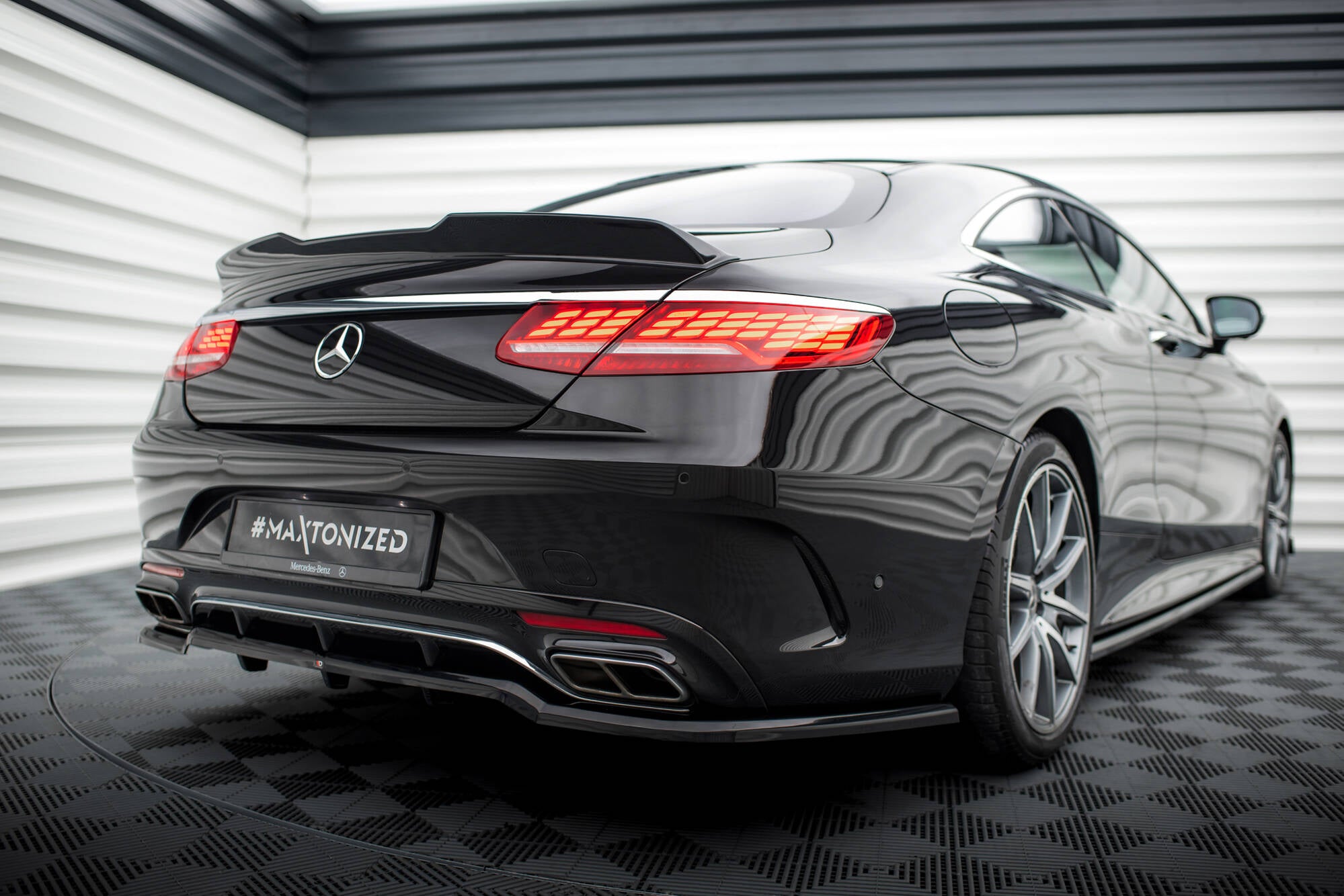 Spoiler cap 3d mercedes-benz s coupe amg-line c217 facelift