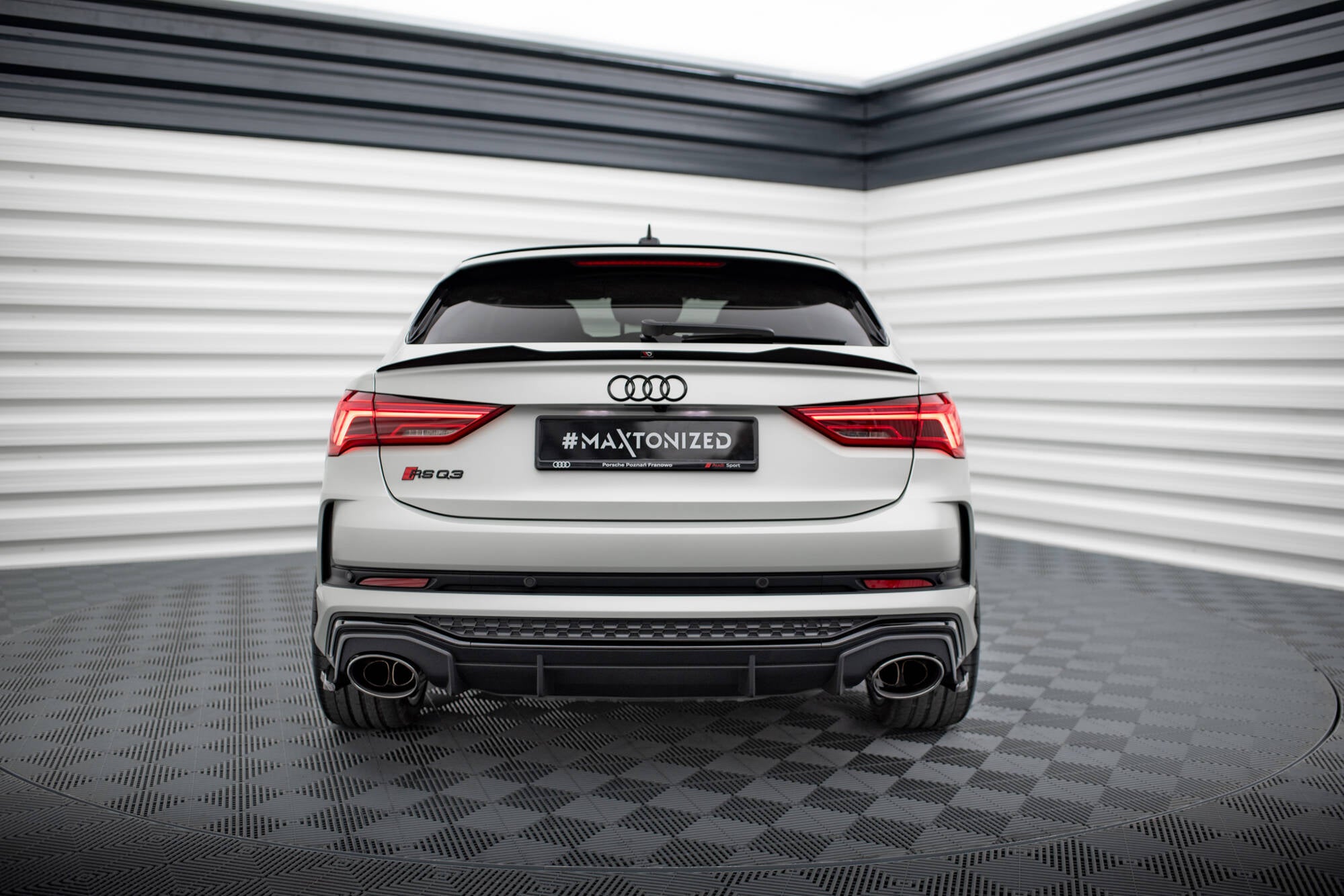 Spoiler cap audi rsq3 / q3 s-line sportback f3