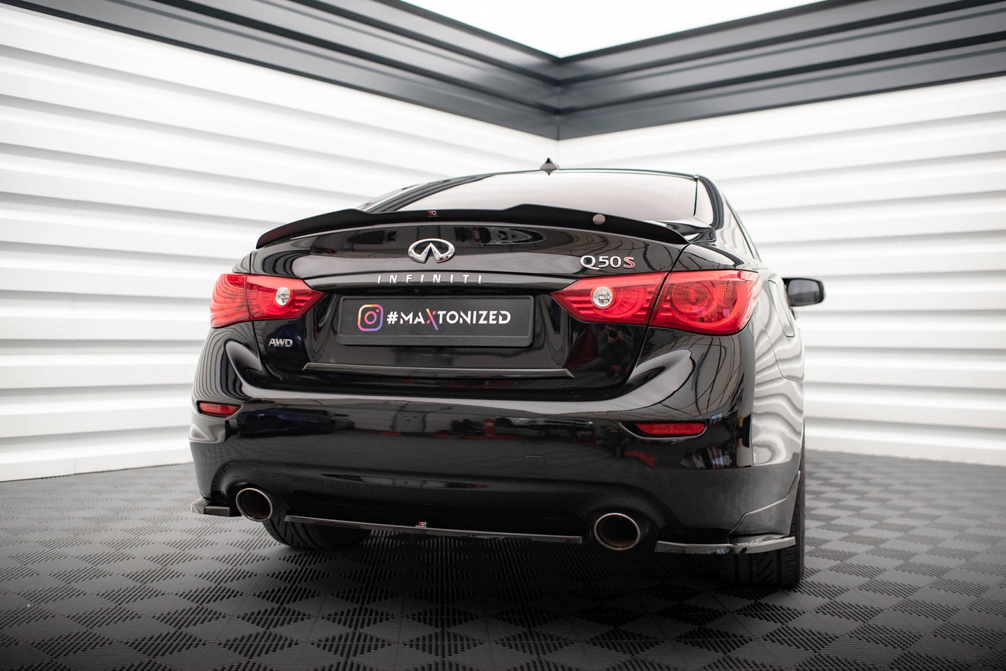 Spoiler cap infiniti q50 s mk1