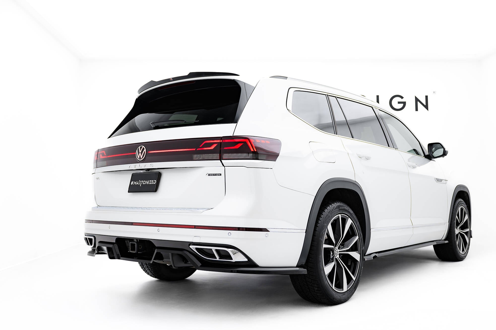 Spoiler cap volkswagen atlas r-line mk1 facelift 2