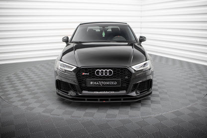 Street pro front splitter audi rs3 sedan 8v facelift