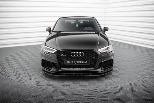 Street pro front splitter audi rs3 sedan 8v facelift