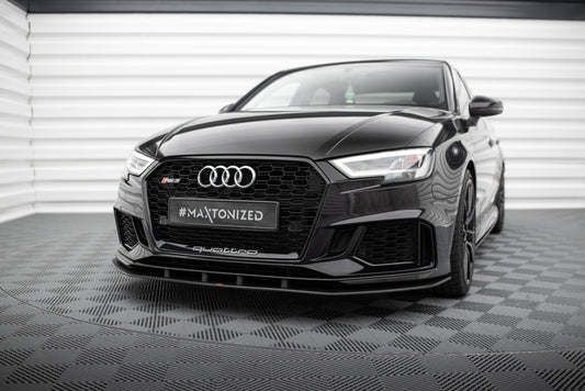 Street pro front splitter audi rs3 sedan 8v facelift