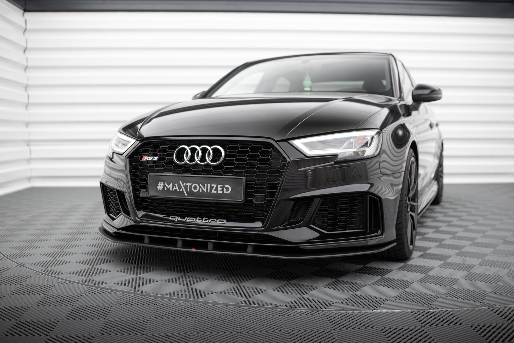 Street pro front splitter audi rs3 sedan 8v facelift