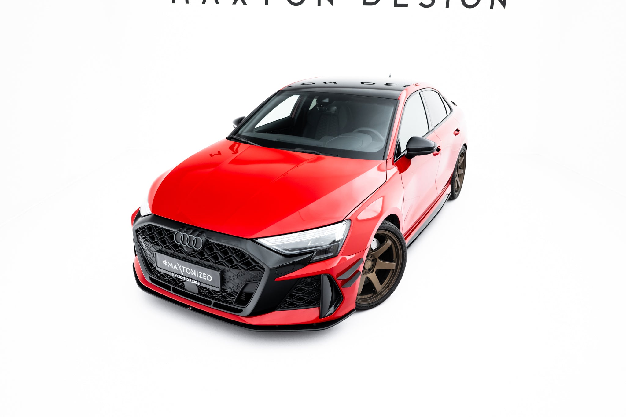 Street pro front splitter audi rs3 sedan 8y facelift