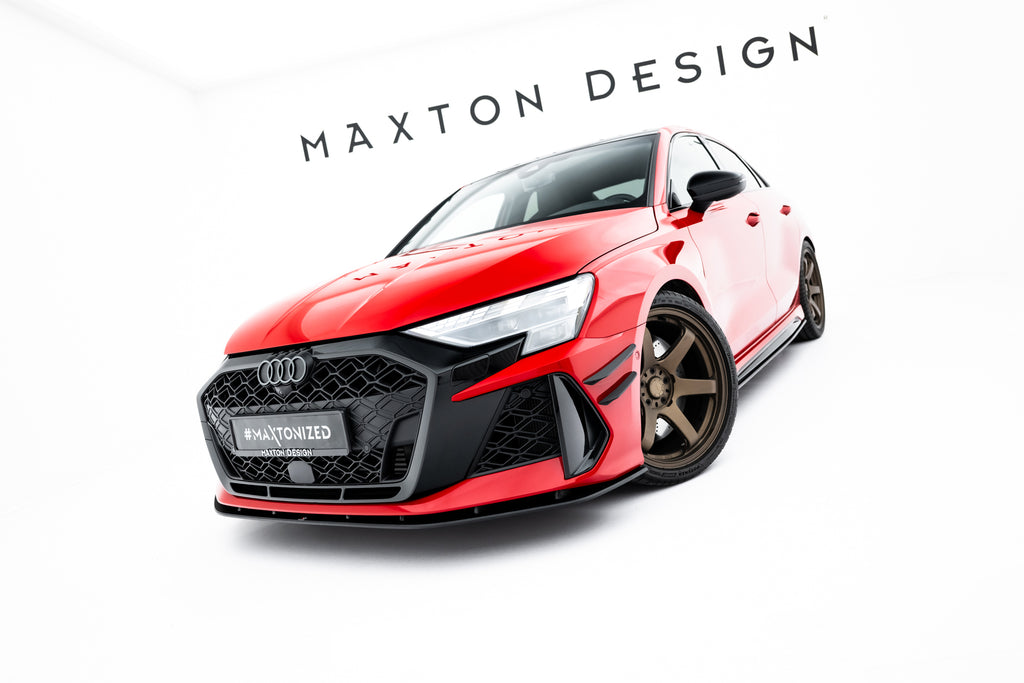 Street pro front splitter audi rs3 sedan 8y facelift