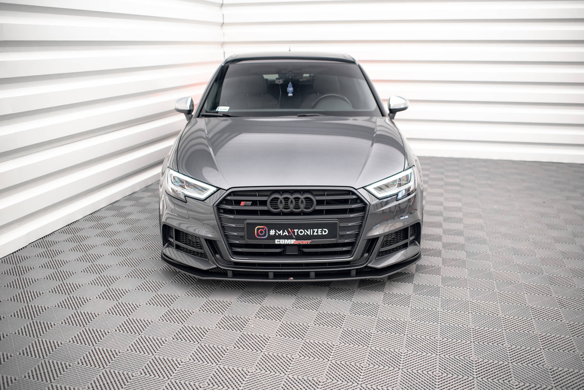 Street pro front splitter audi s3 / a3 s-line sportback 8v facelift