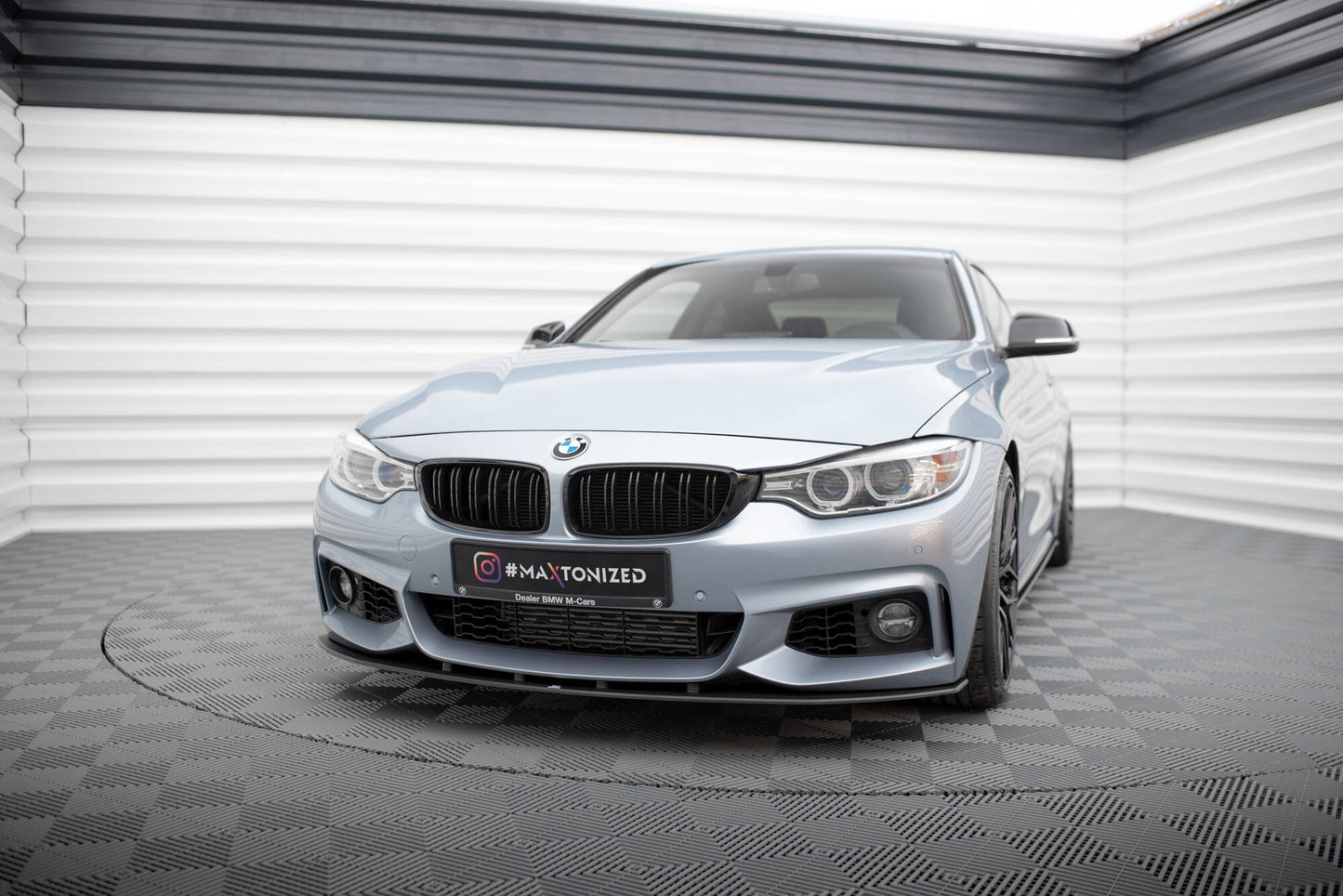 Street pro front splitter bmw 4 coupe / gran coupe / cabrio m-pack f32 / f36 / f33