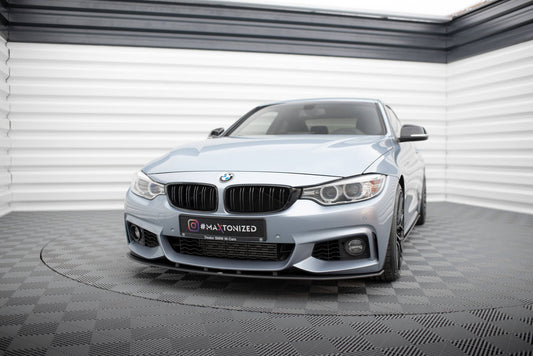 Street pro front splitter bmw 4 coupe / gran coupe / cabrio m-pack f32 / f36 / f33